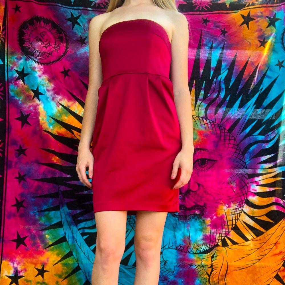 EXPRESS strapless mini dress